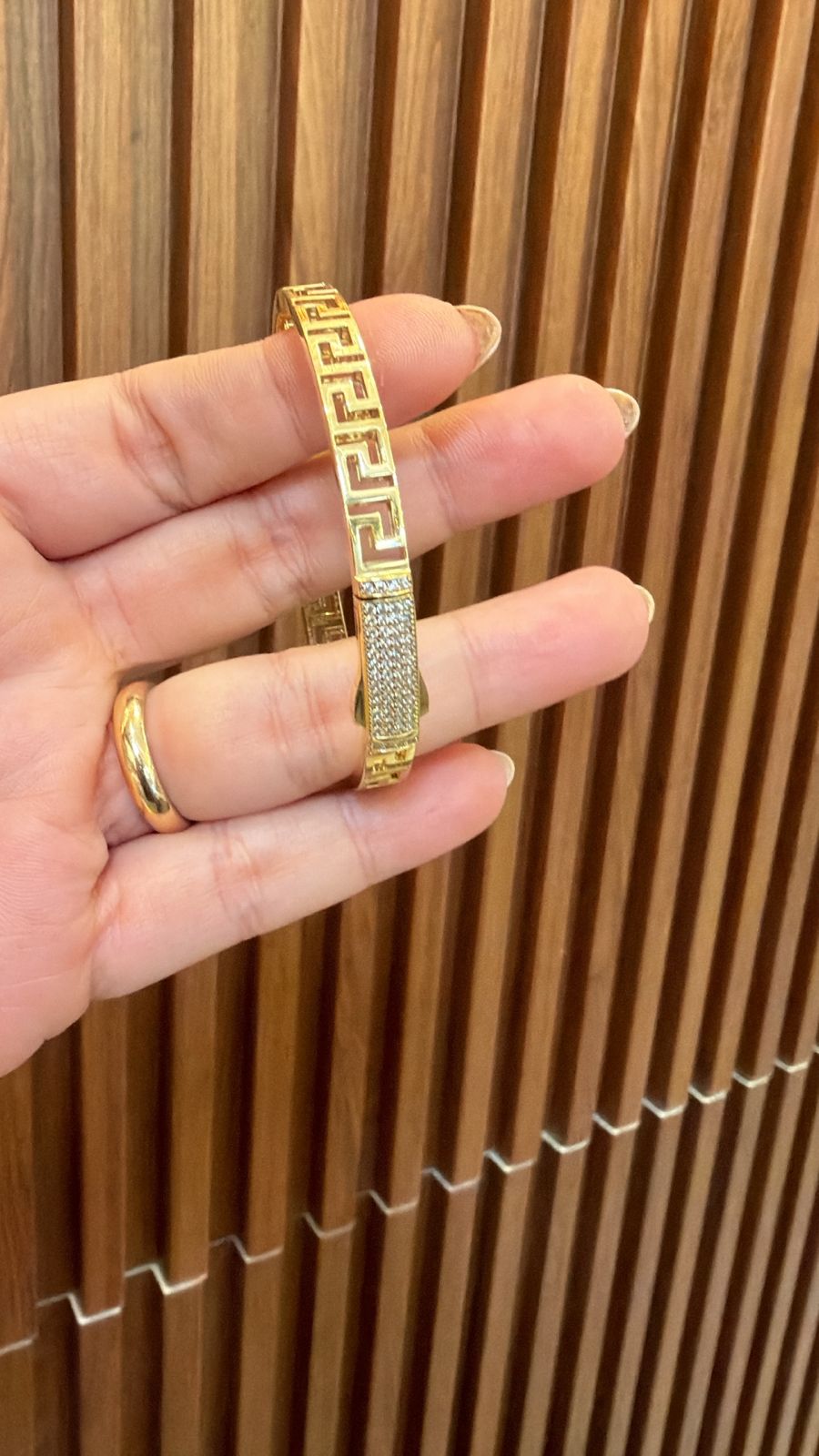 DUMMY - BRAZALETE TRAMA VERSACCE C/PIE 14K 10.5G